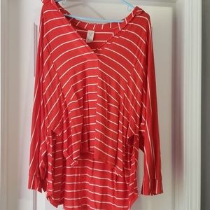 We The Free Striped Long Sleeve Cropped Top